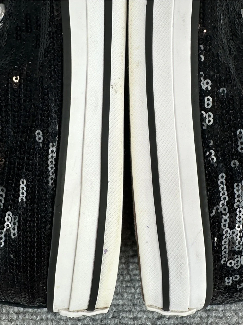 Converse Chuck Taylor All Star Sequin Ox Black Women’s 10 Sneakers Low Top Shoes - Picture 14 of 15